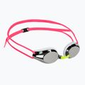 Occhialini da nuoto da bambino Arena Tracks JR Mirror silver/white/fuchsia