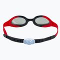 Occhialini da nuoto per bambini arena Spider rosso/fumo/nero 4