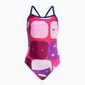 Arena Nifty One Piece L rosa fresia/blu danubio costume intero per bambini