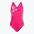 Arena Cell One Piece L costume intero da bambino rosa fresia/blu pixel