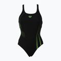 Costume da bagno intero donna arena Shadow One Piece nero/foglie 4