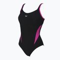 Costume da bagno intero donna arena Agate Strap Back One Piece nero/rosa viola 7
