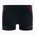 Boxer da bagno da uomo arena One Serigraphy nero/rosso fluo 2