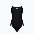 Costume da bagno donna arena Team Stripe Super Fly Back One Piece nero/bianco
