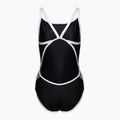 Costume da bagno donna arena Team Stripe Super Fly Back One Piece nero/bianco 2