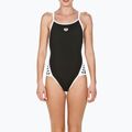 Costume da bagno donna arena Team Stripe Super Fly Back One Piece nero/bianco 5