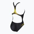 Costume da bagno intero donna arena One Placed Print One Piece nero/verde morbido 5