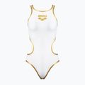 Costume da bagno intero donna arena One Biglogo One Piece bianco/oro