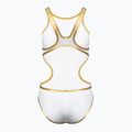 Costume da bagno intero donna arena One Biglogo One Piece bianco/oro 2