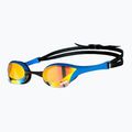 Occhialini da nuoto Arena Cobra Ultra Swipe Mirror yellow copper/blue 6