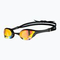 Occhiali da nuoto Arena Cobra Ultra Swipe Mrirror giallo rame/nero 6