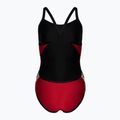 Costume da bagno intero donna arena Team Stripe Super Fly Back One Piece rosso/nero 2