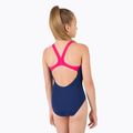 Costume da bagno per bambini arena Biglogo Swim Pro Back One Piece navy/freak rose 3