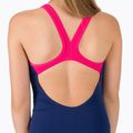 Costume da bagno per bambini arena Biglogo Swim Pro Back One Piece navy/freak rose 5