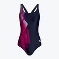 Costume da bagno intero donna arena Mirrors Swim Pro Back One Piece L navy/freak rose
