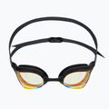 Occhiali da nuoto Arena Cobra Core Swipe Mirror giallo rame/nero 2
