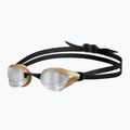 Occhiali da nuoto Arena Cobra Core Swipe Mirror argento/oro