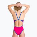 Costume da bagno intero donna arena Team Stripe Super Fly Back One Piece freak rose/royal 6