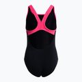 Costume da bagno per bambini arena Biglogo Swim Pro Back One Piece nero/freak rose 2