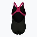 Costume da bagno per bambini arena Biglogo Swim Pro Back One Piece nero/freak rose 5