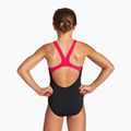 Costume da bagno per bambini arena Biglogo Swim Pro Back One Piece nero/freak rose 7