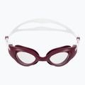 Occhialini da nuoto da donna Arena The One Woman clear/red wine/white 2