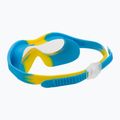 Maschera da nuoto Arena per bambini Spider Mask trasparente/giallo/azzurro 4