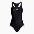 Costume da bagno intero donna arena Icons Racer Back Solid nero