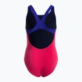 Costume da bagno per bambini arena Biglogo Swim Pro Back One Piece freak rosa/blu neon 2