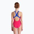 Costume da bagno per bambini arena Biglogo Swim Pro Back One Piece freak rosa/blu neon 7