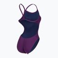 Costume intero donna arena Team Swimsuit Challenge Solid prugna/bianco 5
