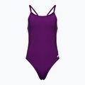 Costume intero donna arena Team Swimsuit Challenge Solid prugna/bianco