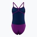 Costume intero donna arena Team Swimsuit Challenge Solid prugna/bianco 2