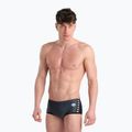Boxer a vita bassa a pannello corto da uomo arena Icons Swim asfalto/nero 6