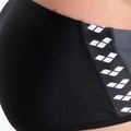Boxer a vita bassa a pannello corto da uomo arena Icons Swim asfalto/nero 8