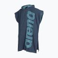 Arena Big Logo Poncho con cappuccio mélange navy/sky 2