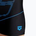 Boxer da bambino arena Swim Short Logo nero/turchese 10