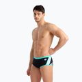 Uomo arena Icons Swim Vita bassa Logo boxer da bagno corti nero/bianco/blu diamante