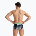 Uomo arena Icons Swim Vita bassa Logo boxer da bagno corti nero/bianco/blu diamante 2
