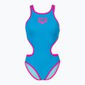 Costume intero donna arena One Biglogo One Piece turchese/rosa fluo