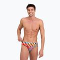 Slip da bagno arena Crazy Octopus uomo nero/bianco multi 4