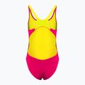 Costume intero donna arena Team Swim Tech Solid freak rosa/verde tenue 2