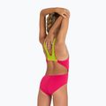 Costume intero Arena Team Swim Tech Solid freak rosa/verde tenue per bambino 6