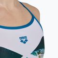 Costume intero donna arena Planet Super Fly Back bianco multi/blu cosmo 5
