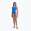 Costume da bagno intero donna arena One Biglogo One Piece blue river/fluo orange 2