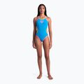 Costume intero donna arena One Double Cross Back One Piece turchese/rosa fluo/verde tenue 7