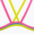 Costume intero donna arena One Double Cross Back One Piece turchese/rosa fluo/verde tenue 5