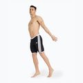 Maglia da nuoto arena Icons da uomo tinta unita nero/bianco 3