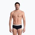 Uomo arena Icons Swim Short a vita bassa Slip da bagno solido bianco/nero 4