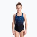 Costume da bagno intero per bambini arena Kikko V Swim Pro Back nero/blu porcellana 5